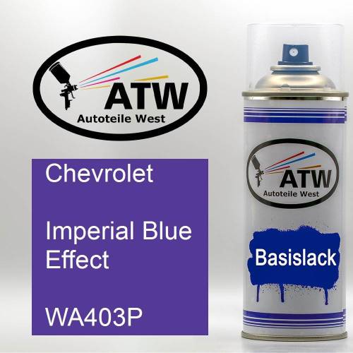 Chevrolet, Imperial Blue Effect, WA403P: 400ml Sprühdose, von ATW Autoteile West.